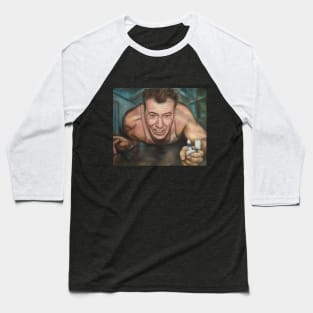 Die Hard (1988) John McClane Oil Painting Baseball T-Shirt